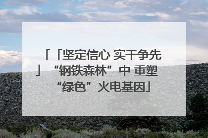 「坚定信心 实干争先」“钢铁森林”中 重塑“绿色”火电基因