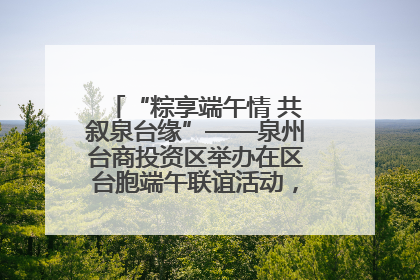 “粽享端午情 共叙泉台缘”——泉州台商投资区举办在区台胞端午联谊活动，共话同源深情