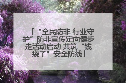 “全民防非 行业守护”防非宣传定向健步走活动启动 共筑“钱袋子”安全防线