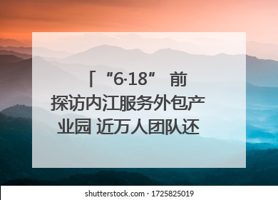 “6·18” 前探访内江服务外包产业园 近万人团队还在不断拓展｜内江东兴“红”在哪⑤