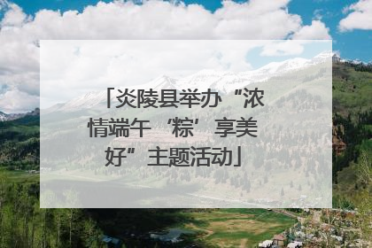 炎陵县举办“浓情端午‘粽’享美好”主题活动