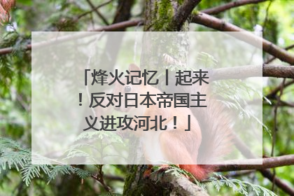 烽火记忆丨起来！反对日本帝国主义进攻河北！