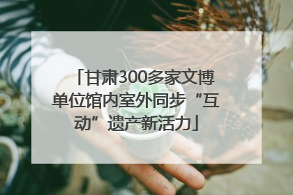 甘肃300多家文博单位馆内室外同步“互动”遗产新活力