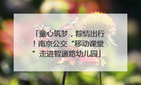 童心筑梦，粽情出行！南京公交“移动课堂”走进智通路幼儿园