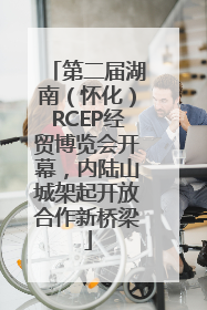 第二届湖南（怀化）RCEP经贸博览会开幕，内陆山城架起开放合作新桥梁