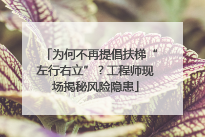 为何不再提倡扶梯“左行右立”？工程师现场揭秘风险隐患