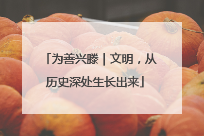 为善兴滕｜文明，从历史深处生长出来