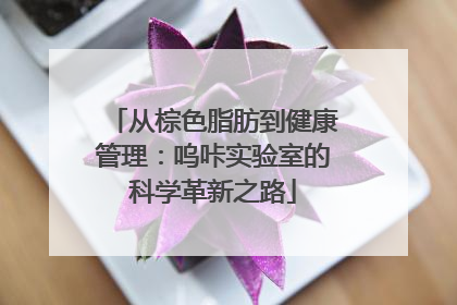 从棕色脂肪到健康管理:呜咔实验室的科学革新之路
