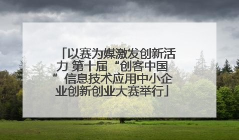 以赛为媒激发创新活力 第十届“创客中国”信息技术应用中小企业创新创业大赛举行