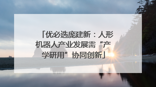 优必选庞建新：人形机器人产业发展需“产学研用”协同创新