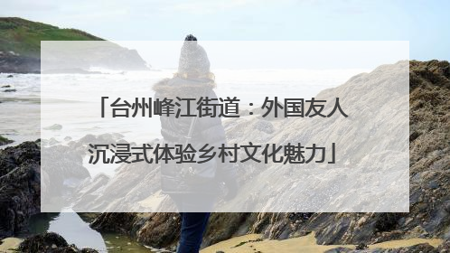 台州峰江街道：外国友人沉浸式体验乡村文化魅力