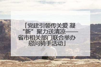 党建引领传关爱 凝“新”聚力送清凉——省市相关部门联合举办慰问骑手活动
