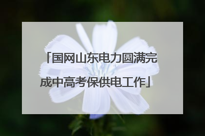 国网山东电力圆满完成中高考保供电工作