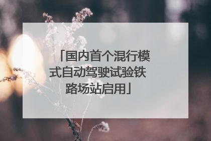 国内首个混行模式自动驾驶试验铁路场站启用
