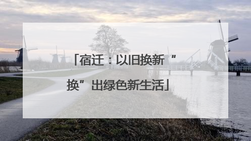 宿迁：以旧换新“换”出绿色新生活