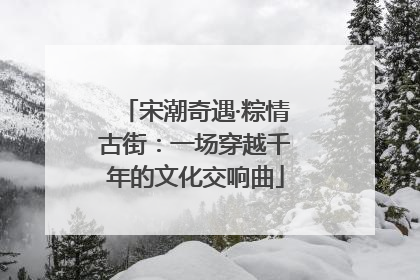 宋潮奇遇·粽情古街：一场穿越千年的文化交响曲