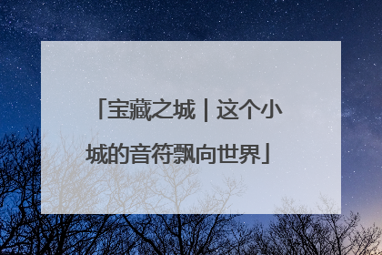 宝藏之城｜这个小城的音符飘向世界