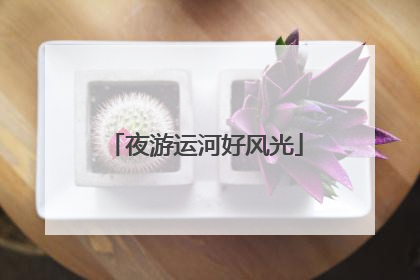 夜游运河好风光