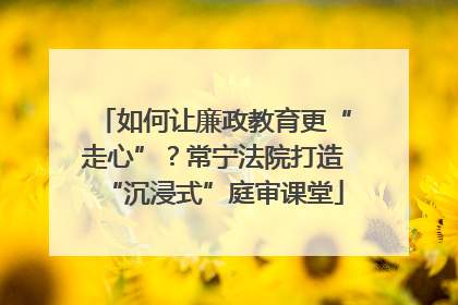 如何让廉政教育更“走心”？常宁法院打造“沉浸式”庭审课堂
