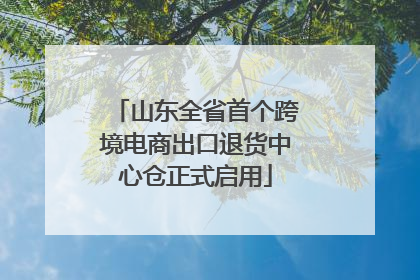 山东全省首个跨境电商出口退货中心仓正式启用