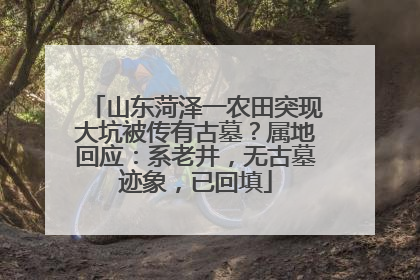 山东菏泽一农田突现大坑被传有古墓？属地回应：系老井，无古墓迹象，已回填