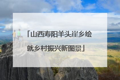 山西寿阳羊头崖乡绘就乡村振兴新图景