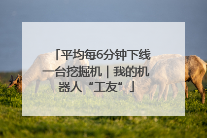 平均每6分钟下线一台挖掘机｜我的机器人“工友”