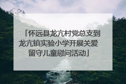 怀远县龙亢村党总支到龙亢镇实验小学开展关爱留守儿童慰问活动
