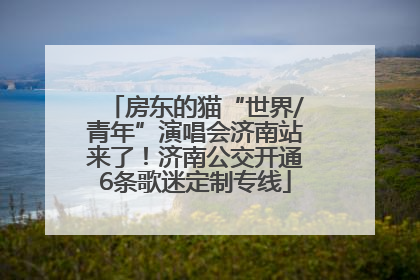 房东的猫“世界/青年”演唱会济南站来了！济南公交开通6条歌迷定制专线