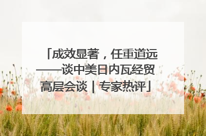 成效显著，任重道远——谈中美日内瓦经贸高层会谈｜专家热评