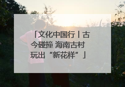 文化中国行丨古今碰撞 海南古村玩出“新花样”