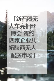 新石器无人车亮相丝博会 签约四家企业共拓陕西无人配送市场