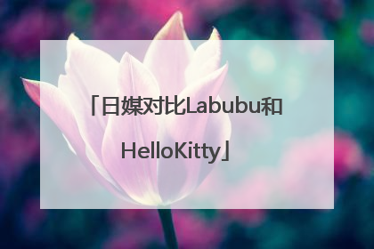 日媒对比Labubu和HelloKitty