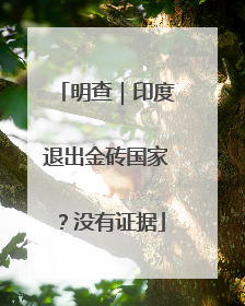明查｜印度退出金砖国家？没有证据