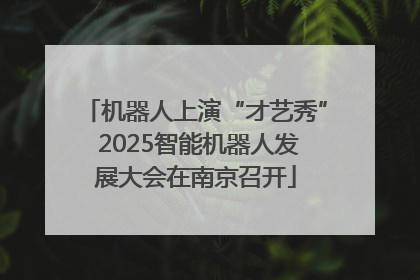机器人上演“才艺秀” 2025智能机器人发展大会在南京召开