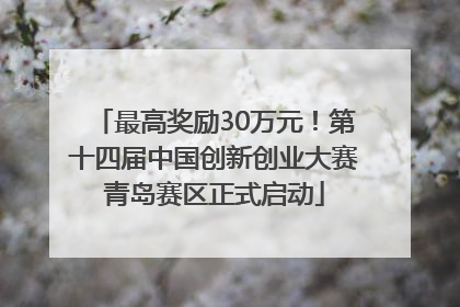 最高奖励30万元！第十四届中国创新创业大赛青岛赛区正式启动