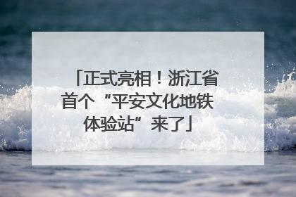 正式亮相！浙江省首个“平安文化地铁体验站”来了