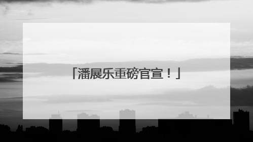 潘展乐重磅官宣！