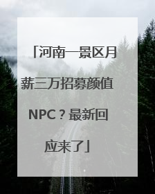 河南一景区月薪三万招募颜值NPC？最新回应来了