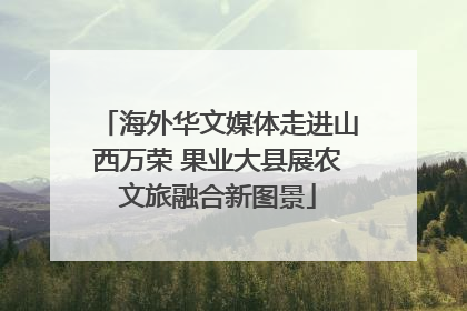 海外华文媒体走进山西万荣 果业大县展农文旅融合新图景