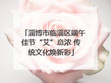 淄博市临淄区端午佳节“艾”意浓 传统文化焕新彩