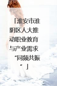 淮安市淮阴区人大推动职业教育与产业需求“同频共振”