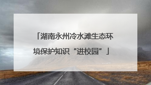 湖南永州冷水滩生态环境保护知识“进校园”