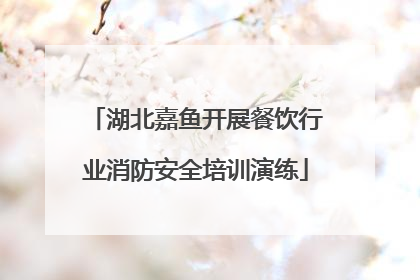 湖北嘉鱼开展餐饮行业消防安全培训演练