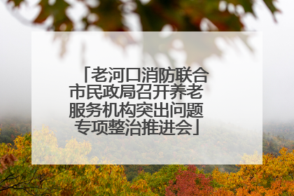老河口消防联合市民政局召开养老服务机构突出问题专项整治推进会