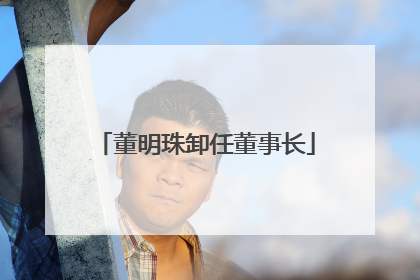 董明珠卸任董事长