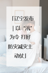 辽宁发布｜以“汛”为令 打好防灾减灾主动仗