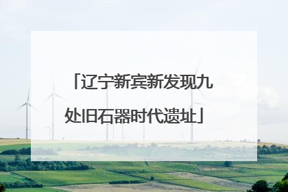 辽宁新宾新发现九处旧石器时代遗址