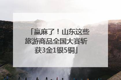 赢麻了！山东这些旅游商品全国大赛斩获3金1银5铜