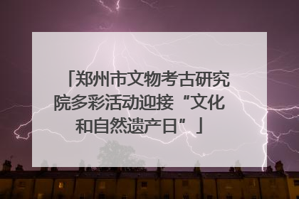 郑州市文物考古研究院多彩活动迎接“文化和自然遗产日”